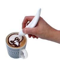Nieuwe elektrische Latte Art pen voor koffie cake pen voor Spice cake versieren pen koffie carving pen bakken gebak tools (wit) - thumbnail