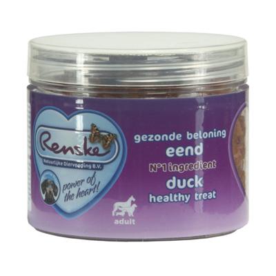 RENSKE HOND GEZONDE BELONING MINI HARTJES EEND 100 GR