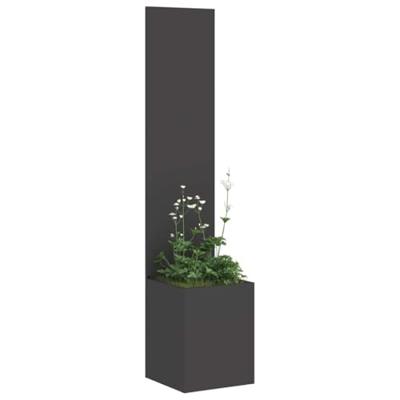 VidaXL Tuin privacy screen zwart 32 x 32 x 150 cm koudgewalst staal