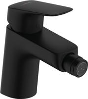 Hansgrohe Logis ééngreeps bidetmengkraan 70 met PopUp trekwaste, mat zwart - thumbnail