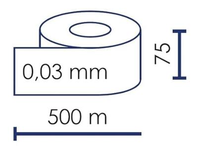 VISO RSNA580RB Afzetlint (l x b) 500 m x 80 mm