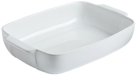 Pyrex Signature ovenschaal keramiek wit 35x25cm - thumbnail