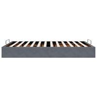 Ottoman bedframe zonder matras 140x200 cm fluweel donkergrijs - thumbnail