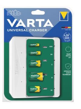 Varta batterijlader universeel - zonder batterijen - 3512397 Varta batterijlader universeel - zonder batterijen - 3512397