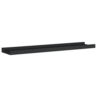 VidaXL Fotoplanken 2 st 60x9x3 cm mdf zwart