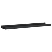 VidaXL Fotoplanken 2 st 60x9x3 cm mdf zwart - thumbnail
