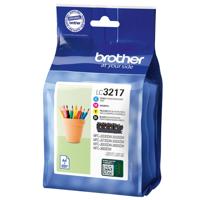 Brother Inktcartridge LC3217 Origineel Combipack Zwart, Cyaan, Magenta, Geel LC3217VAL - thumbnail