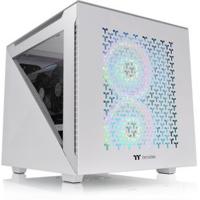 Thermaltake Divider 200 TG Air Snow Micro-tower PC-behuizing Wit 2 voorgeïnstalleerde ventilators, Zijvenster, Stoffilter - thumbnail