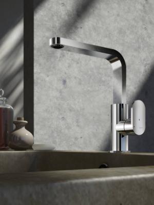 Hotbath NIET MEER LEVERBAAR Friendo Wastafelmengkraan 004 - RVS Look Hotbath NIET MEER LEVERBAAR Friendo Wastafelmengkraan 004 - RVS Look