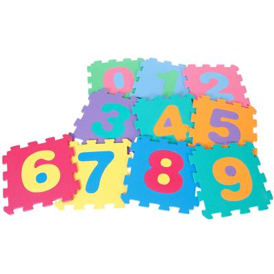 Gebor - Cijfer Puzzelmat – Groot – Speelmat – Speelkleed - Kruipmat - Eva Foam - 10 Cijfers – Multicolor -