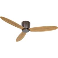 CasaFan ECO PLANO II 132 BZ-EN WiFi Flügel Eiche natur Plafondventilator 28 W (Ø x h) 132 cm x 160 mm Brons Met afstandsbediening, Timer, Met wintermodus, - thumbnail