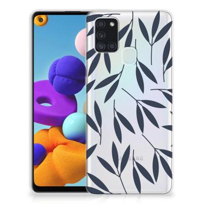Samsung Galaxy A21s | TPU Case | Leaves Blue