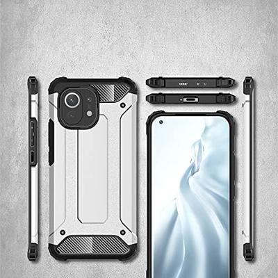 Lunso - Armor Guard backcover hoes - Xiaomi Mi 11 - Zilver Lunso - Armor Guard backcover hoes - Xiaomi Mi 11 - Zilver
