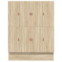 Opbergbedframe Sonoma Eiken 236.5 x 200 x 31.5 cm Bewerkt hout - thumbnail