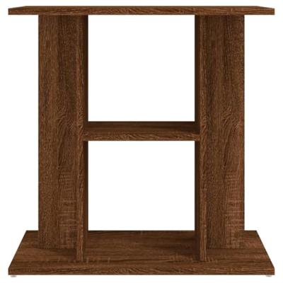 Aquariumstandaard 60x30x60 cm bewerkt hout bruin eikenkleur - thumbnail