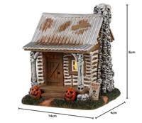 Lemax skeleton cottage verlicht tafereel Spooky Town 2023 - thumbnail