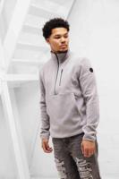 Cruyff Half Zip Fleece Sweater Heren Grijs - Maat M - Kleur: Grijs | Soccerfanshop - thumbnail