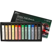 Mungyo Gallery soft pastel set, l: 6,5 cm, dikte 10 mm, diverse kleuren, 12 stuk/ 1 doos - thumbnail