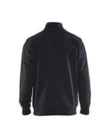 Blåkläder Sweatshirt bicolour met halve rits 33531158 | Zwart/Korenblauw | Maat M - 7330509456286 - thumbnail