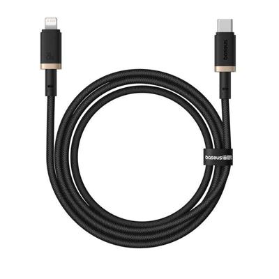 Baseus Dura Type C snellaadkabel voor iP 20 W 1 m Zwart, Goud