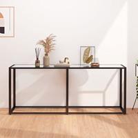 Wandtafel 180x35x75,5 cm gehard glas transparant - thumbnail