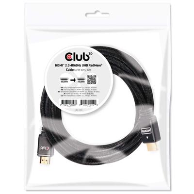 club3D HDMI Aansluitkabel HDMI-A-stekker, HDMI-A-stekker 10.00 m Zwart CAC-2313 4K UHD, Vlambestendig HDMI-kabel club3D HDMI Aansluitkabel HDMI-A-stekker, HDMI-A-stekker 10.00 m Zwart CAC-2313 4K UHD, Vlambestendig HDMI-kabel
