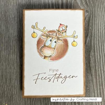 Vaessen Creative • clear stamps rendier 2 14st.