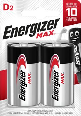 Energizer Max LR20 D batterij (mono) Alkaline 1.5 V 2 stuk(s)