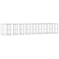 Hondenkennel 21,78 m² gegalvaniseerd staal - thumbnail