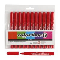 Colortime stiften lijndikte 5 mm rood 12 stuks - thumbnail