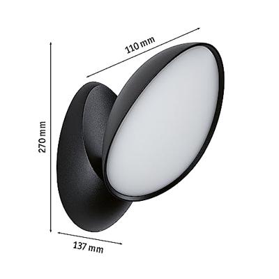 Paulmann Batona 94767 LED-buitenlamp (wand) LED 12 W Antraciet