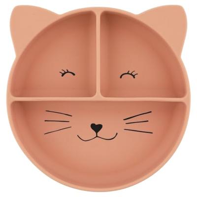 Trixie siliconen bord met vakjes en zuignap - mrs. cat