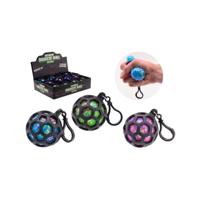 Johntoy squeeze glitterbal sleutelhanger - thumbnail