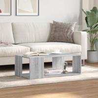 Salontafel 89,5x48x30 cm bewerkt hout grijs sonoma eikenkleurig - thumbnail