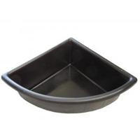 Fonteinvijver pe hoekmodel 90x90x37cm - 100 liter - thumbnail