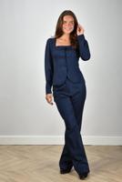 Sage & Ivy broek Nima navy - thumbnail