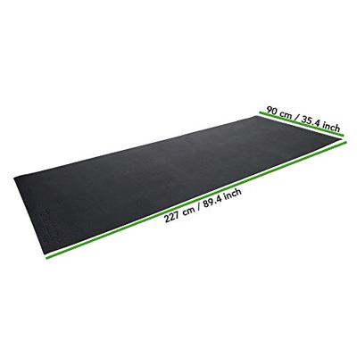 Tunturi Hometrainer Mat - Vloerbeschermmat - Zwart (Afmetingen: 92,5×200 cm)