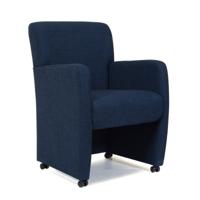 Armstoel Rex | Stof  | Blauw - thumbnail