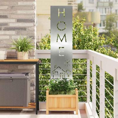 Tuin Privacy Screen Zilver 32 x 140 cm Gegalvaniseerd staal