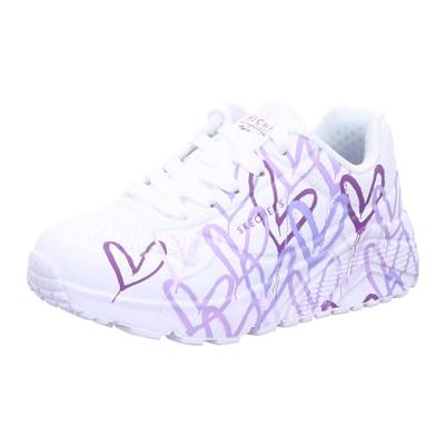 Skechers Uno Lite Spread The Love 314064L/WLPR Wit / Paars-30 maat 30