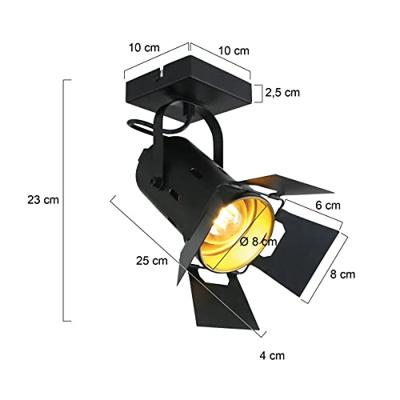 Steinhauer Zwarte opbouwspotCarre - 7996ZW