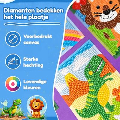 Knutselset 3d dotty art assorti | 48 stuks