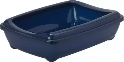 Moderna plastic kattenbak met rand 50 cm, blue berry