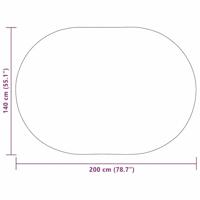 Tapijt Crme 140 x 200 cm PP - thumbnail