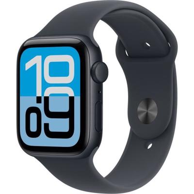 Apple Watch SE 3 GPS 44 mm Aluminium kast Sport Band Middernacht S/M Apple Watch SE 3 GPS 44 mm Aluminium kast Sport Band Middernacht S/M