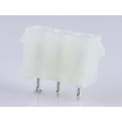 Molex 10845030 Female header, inbouw (standaard) Totaal aantal polen: 3 Rastermaat: 6.35 mm Inhoud: 1 stuk(s) Bulk