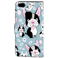 Huawei P10 Lite | Telefoonhoesje | Met pasjeshouder | Hondjes - thumbnail