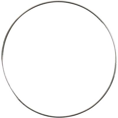 Creativ Company Metalen draadring, d 7 cm, dikte 1,5 mm, zilver, 10 stuk/ 1 doos