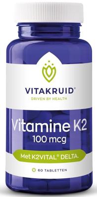 Vitakruid Vitamine K2 100 mcg Tabletten Vitakruid Vitamine K2 100 mcg Tabletten