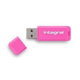 Integral Neon USB 2.0 stick, 32 GB, roze